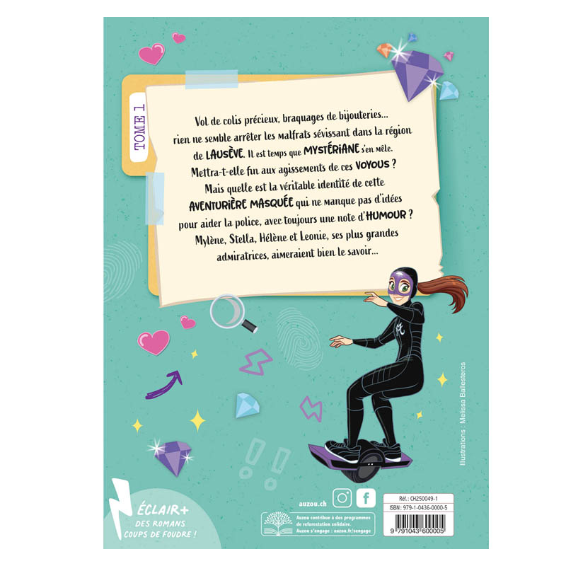Mystériane — Contraportada, editorial illustration by Melissa Ballesteros